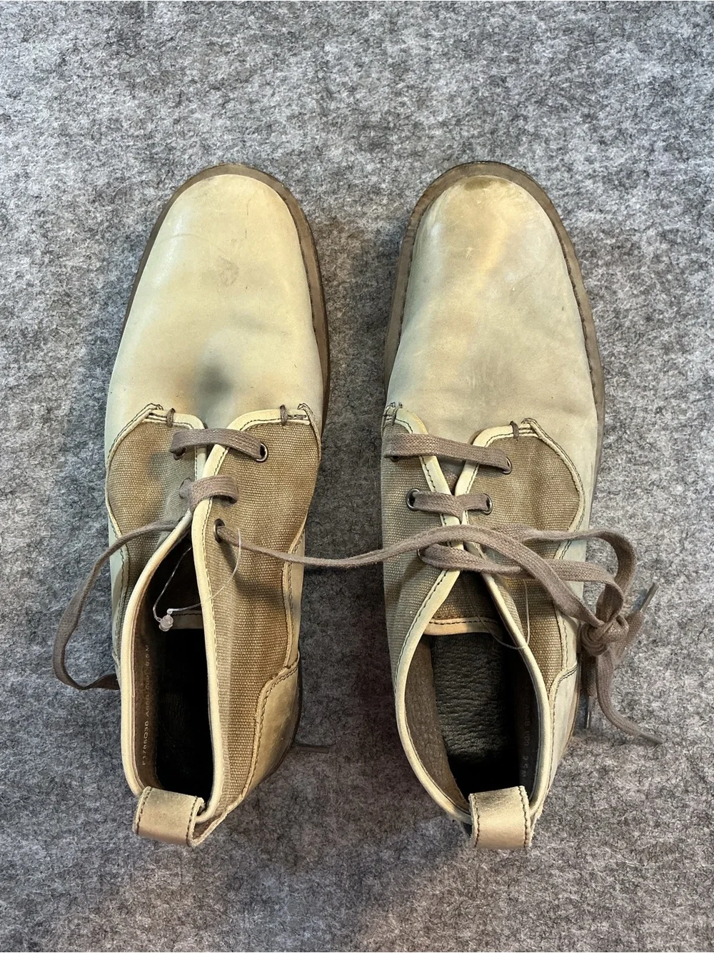 John Varvatos Men's Chukka Boots in Olive/Tan Size 9.5